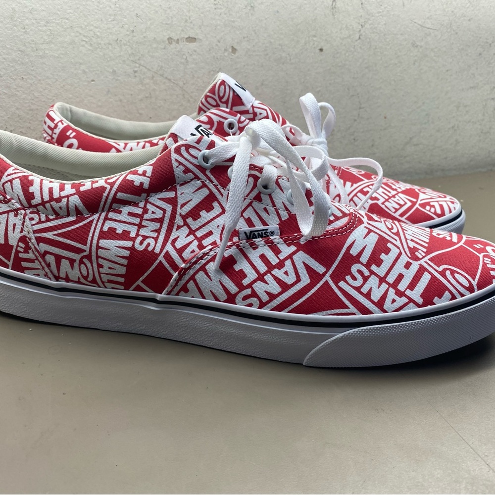 New VANS Men's Doheny OTW Repeat Racing Red/White Skate VN0A3MTFUZA Size 11.5